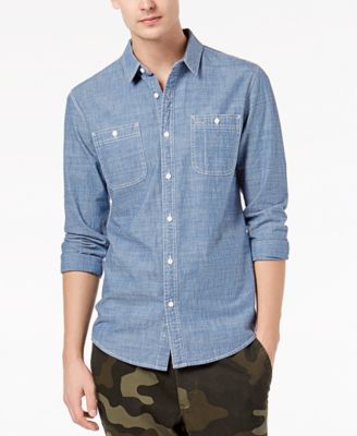 American Rag - Men's Chambray Oxford Shirt