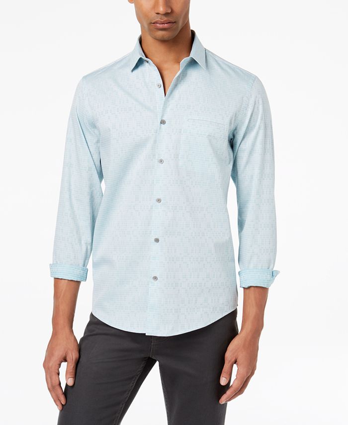 Alfani Men's Winton Square Shirt, Created for Macy's & Reviews - Casual ...