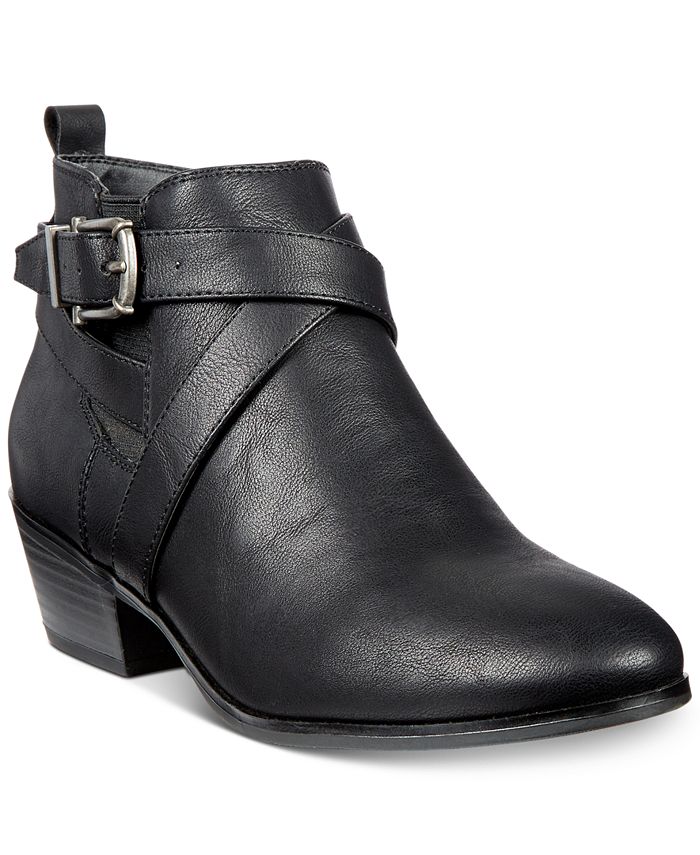 Style & Co Harperr Strappy Booties, Created for Macy's - Macy's