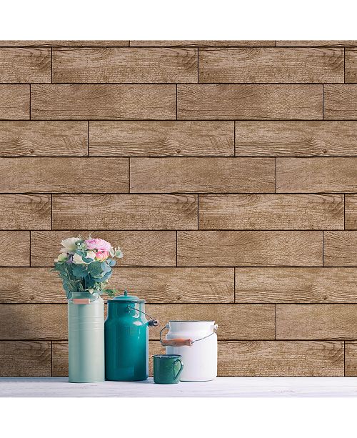 Tempaper Textured Wood Planks Self Adhesive Wallpaper Reviews