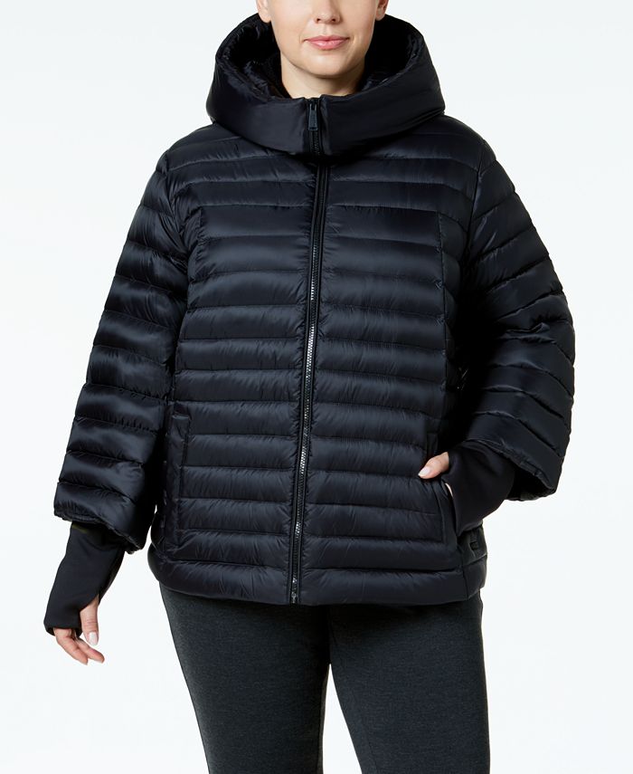 Calvin Klein Plus Size Hooded Puffer Jacket - Macy's