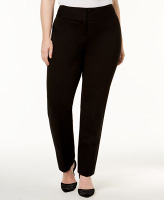 alfani slim leg tummy control pants