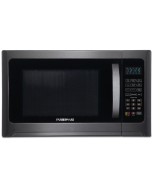Farberware 1.2 cu ft 1100 Watt Microwave Oven with Grill Function Black Stainless Steel - FMO12AHTBSG