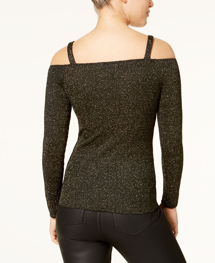 The Edit By Seventeen Juniors' Shine Off-The-Shoulder Sweater, Created ...