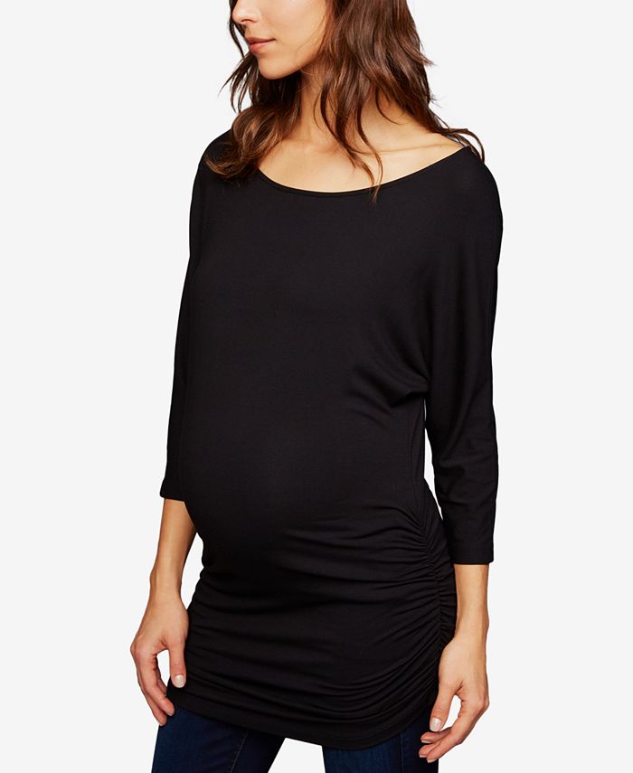 Isabella Oliver Maternity Off-The-Shoulder Ruched Top & Reviews ...
