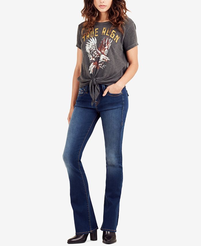 True Religion Becca Mid Rise Jeans in Blue