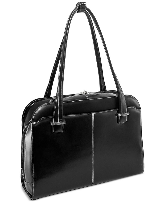 McKlein Mayfair Leather Laptop Briefcase - Macy's