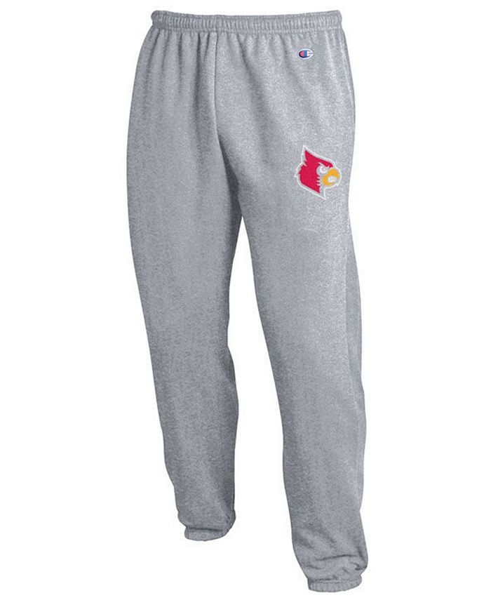 Champion Men's Louisville Cardinals Powerblend Open Bottom Sweatpants -  Macy's
