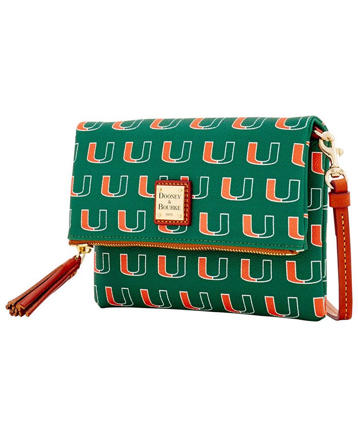 Dooney & Bourke Miami Hurricanes Foldover Crossbody Purse Macy's