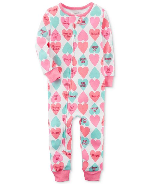 Carter's HeartPrint Cotton Pajamas, Baby Girls & Reviews Pajamas