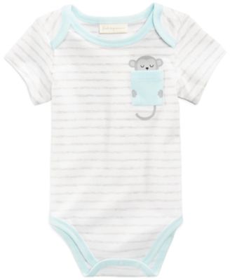 First Impressions - Striped Monkey-Pocket Bodysuit, Baby Boys (0-24 months)
