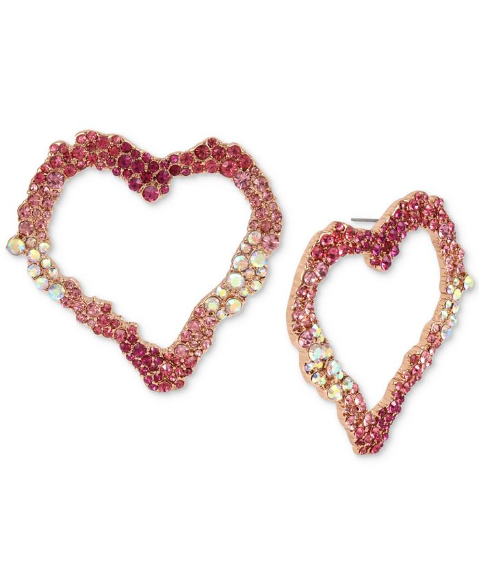 Betsey johnson top pink heart earrings
