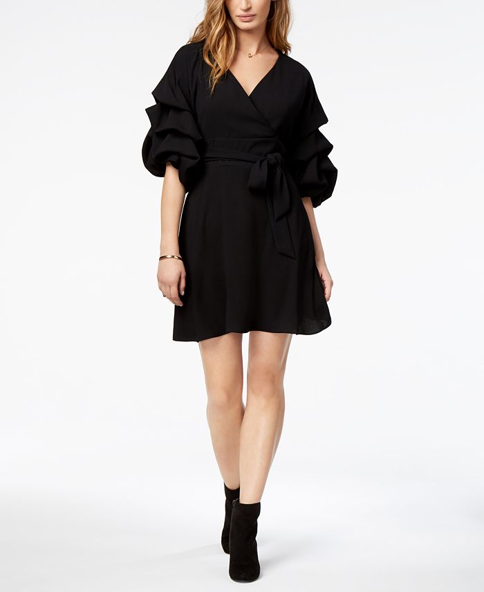 Bar III Ruffled FauxWrap Dress, Created for Macy's Macy's