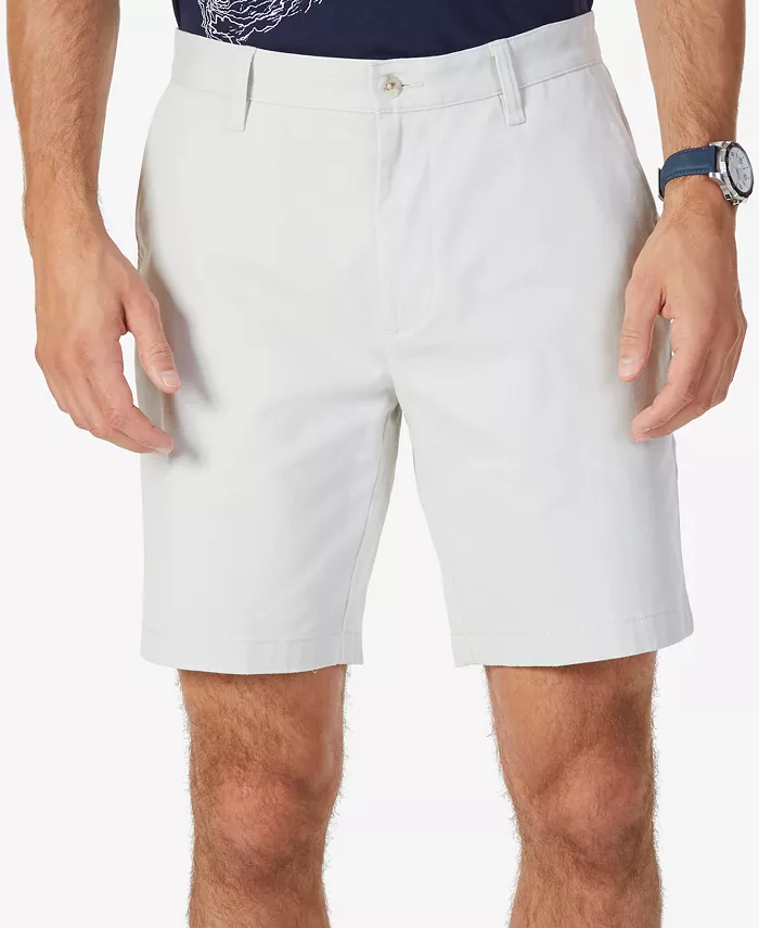 Men's Stretch Chino Flat-Front Deck Shorts, 8.5” Inseam - thumbnail 8