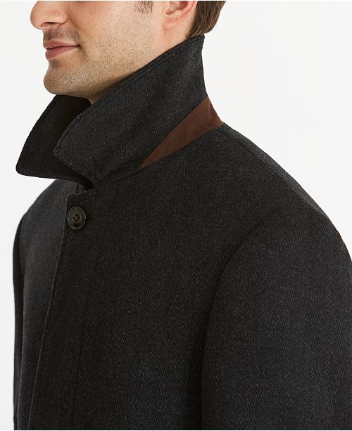 Lauren Ralph Lauren Jake Herringbone Wool-Blend Overcoat - Coats ...