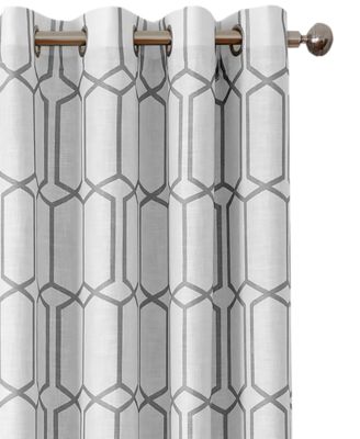 Kaiden Geometric Room Darkening Window Curtain