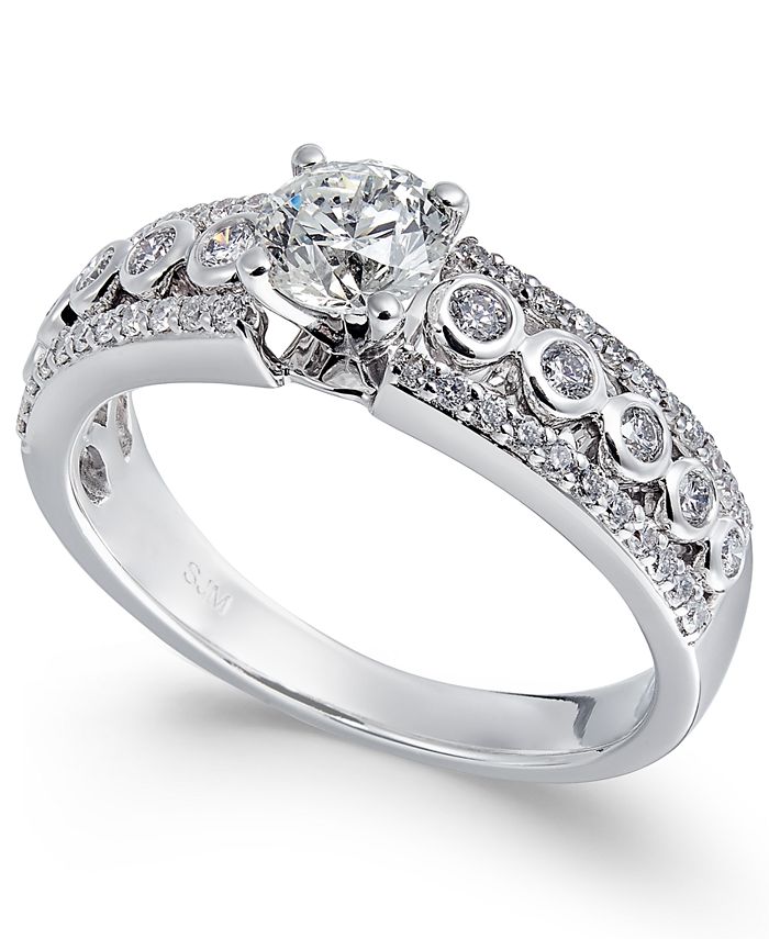 Macy's Diamond Engagement Ring (1 ct. t.w.) in 14k White Gold - Macy's