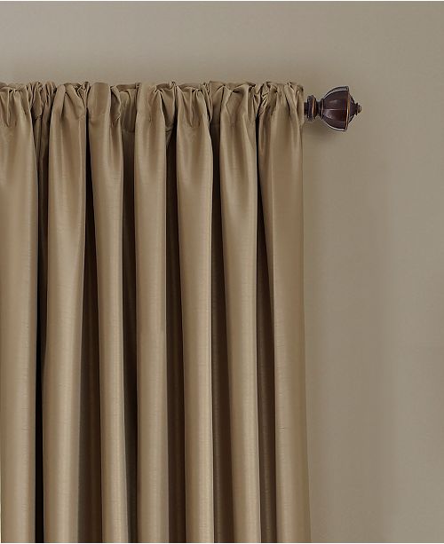 Elrene All Seasons Faux Silk 52 X 84 Blackout Curtain Panel