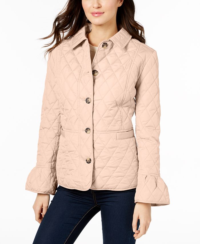 Charter Club Petite Bell-Sleeve Quilted Jacket, Created for Macy's - Macy's