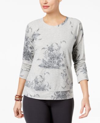 Style & Co - Floral-Print Sweatshirt