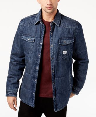 quilted denim jacket men's