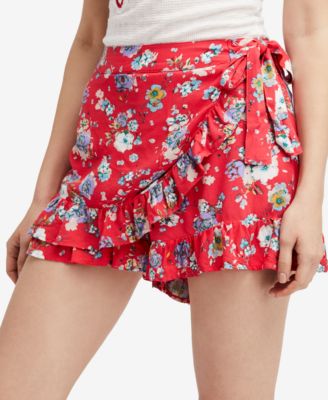 Free People - Flirting Fleurs Mini Skort