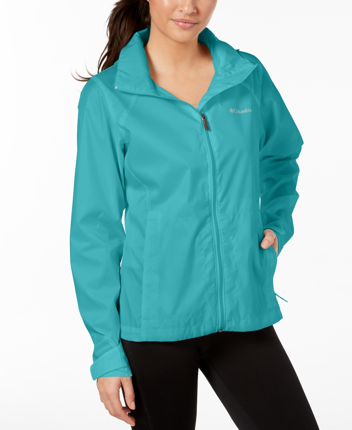 Women's Switchback Waterproof Packable Rain Jacket, Xs-3X - Pink Dawn