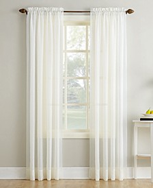 Crushed Sheer Voile 51" x 63" Curtain Panel