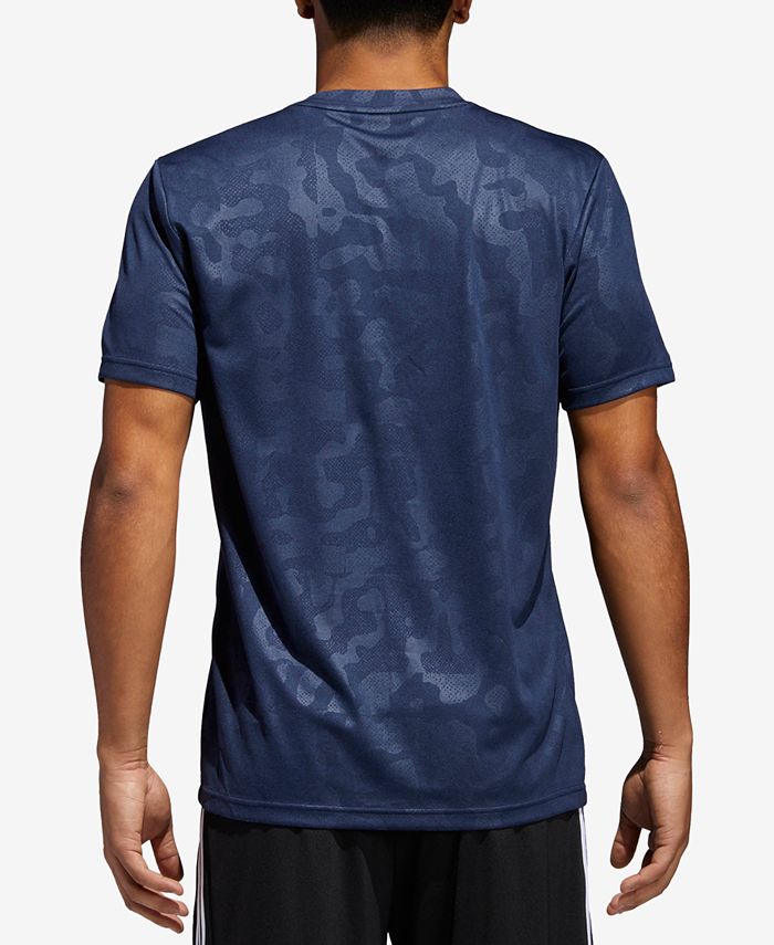 adidas Men's Essentials Camo-Print ClimaLite® Training T-Shirt - Macy's
