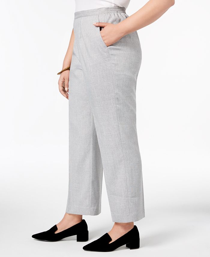 Alfred Dunner Plus Size Lakeshore Drive Collection Pull-On Pants - Macy's