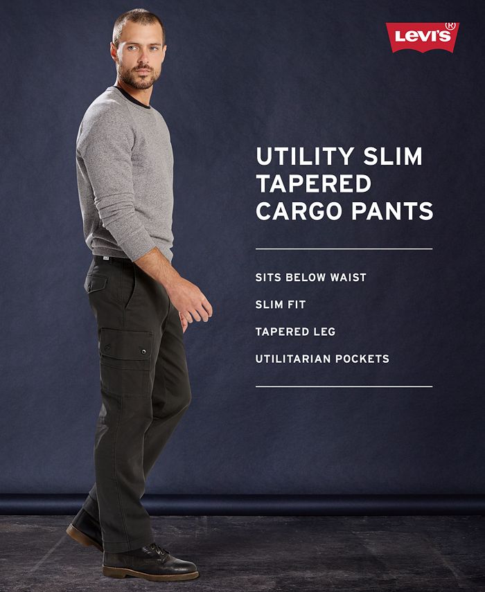 welvaart haar Vertrek Levi's Men's Slim-Fit Tapered Utility Cargo Pants & Reviews - Jeans - Men -  Macy's