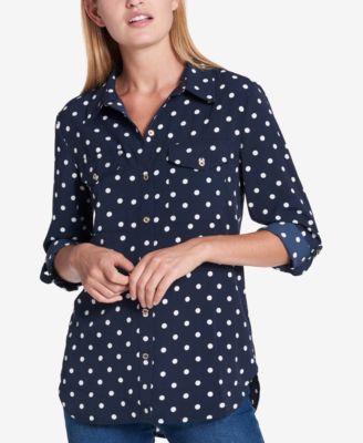 macy's tommy hilfiger women's blouses