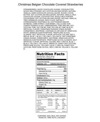  12-Pc. Christmas Belgian Chocolate-Covered Strawberries Gift Box