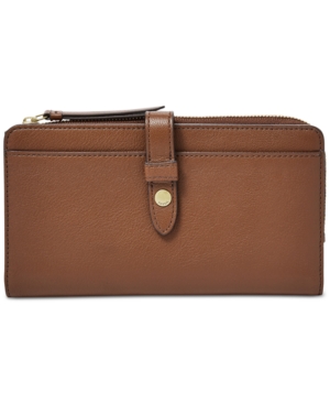 FOSSIL FIONA LEATHER TAB WALLET