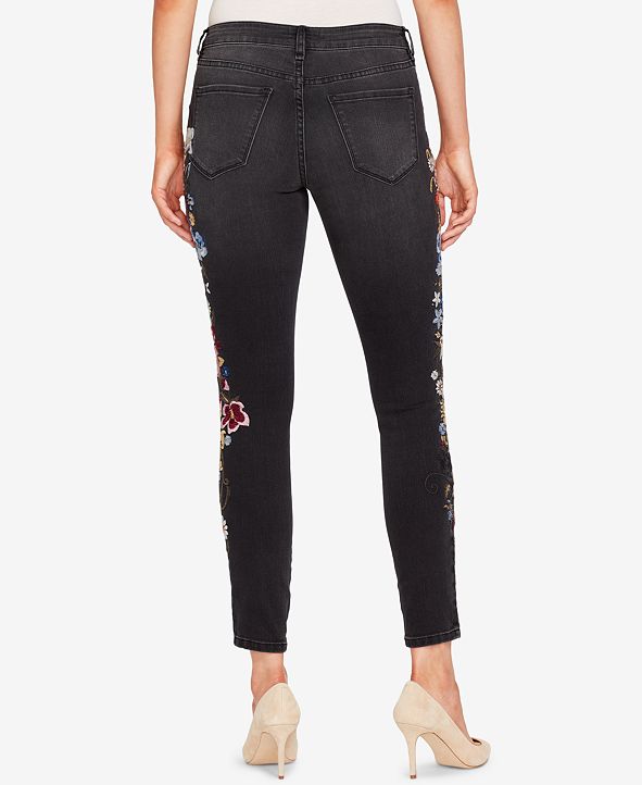 WILLIAM RAST Womens White Zippered Pocketed Frayed Boyfriend Capri Jeans main image 0