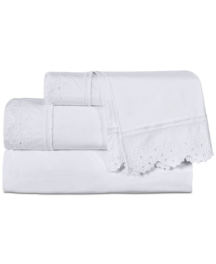 Piper & Wright Eyelet 4Pc. Queen Sheet Set Macy's