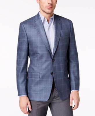 lauren by ralph lauren gray plaid classic fit sport coat