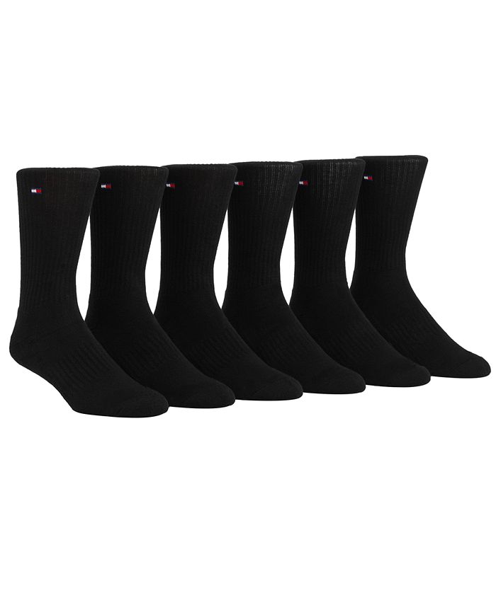 Tommy Hilfiger 6-Pack Cushion Sole Sports Crew Socks - Macy's