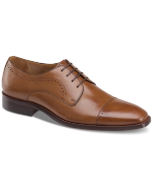 image of Johnston & Murphy Men-s Sanborn Cap-Toe Lace-Up Oxfords Men-s Shoes