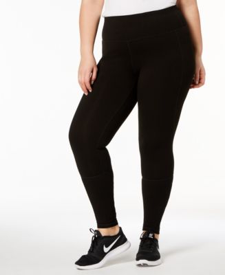 Ideology Plus Size Mesh-Inset Leggings, Created for Macy's - Macy's