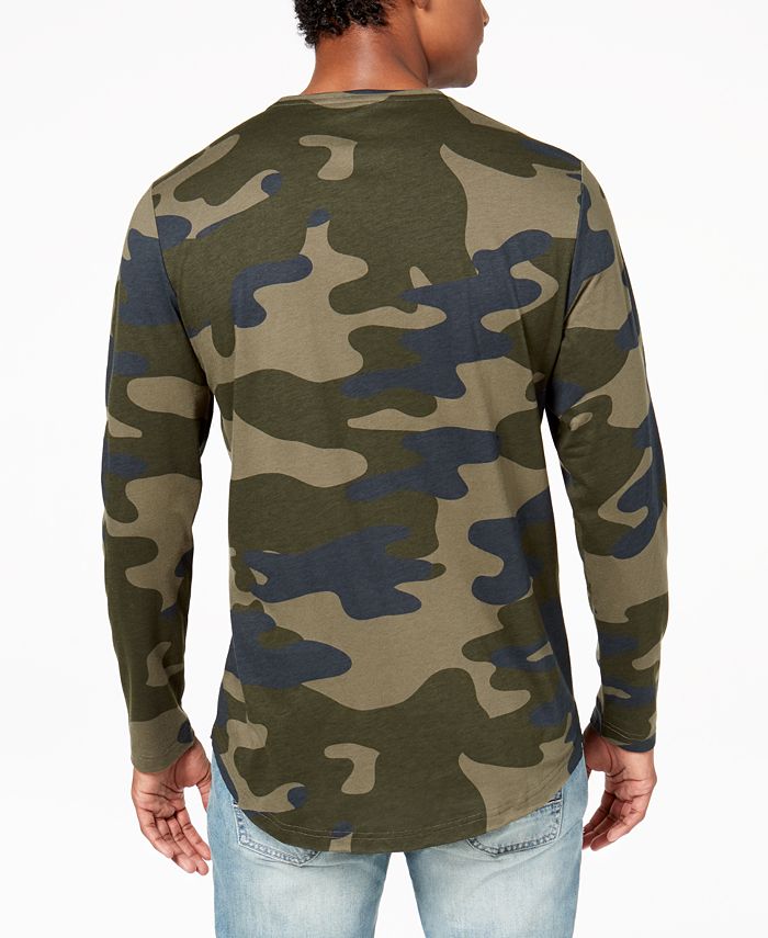 American Rag Men's Camo Long Sleeve T-Shirt, Created for Macy's ...