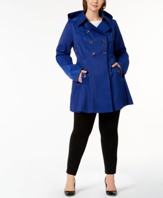 plus size skirted coat