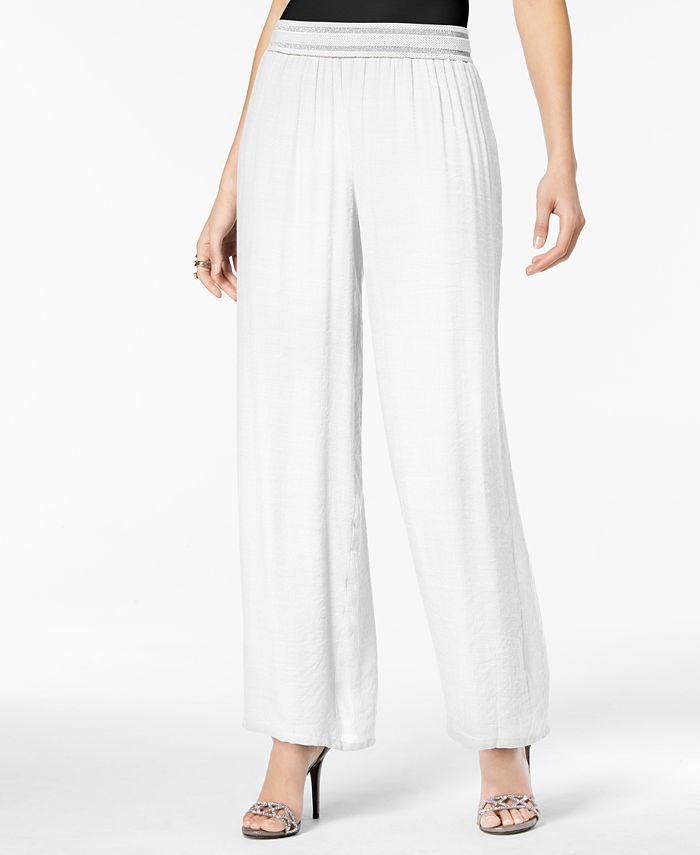 Thalia Sodi Wide-Leg Soft Gauze Pants, Created for Macy's - Macy's