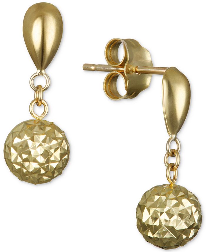 Macys gold drop earrings clearance