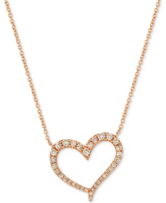 Le Vian - Diamond Pendant Necklace (1/2 ct. t.w.) in 14k Rose Gold or 14k Yellow Gold