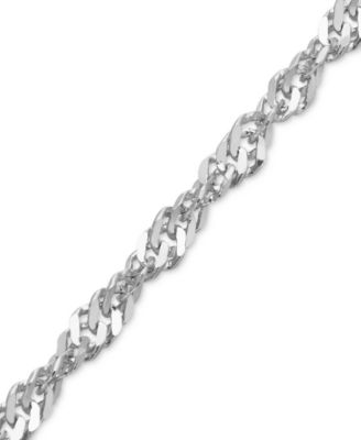 Perfectina 18" Chain Necklace (1-1/3mm) in 14k White Gold