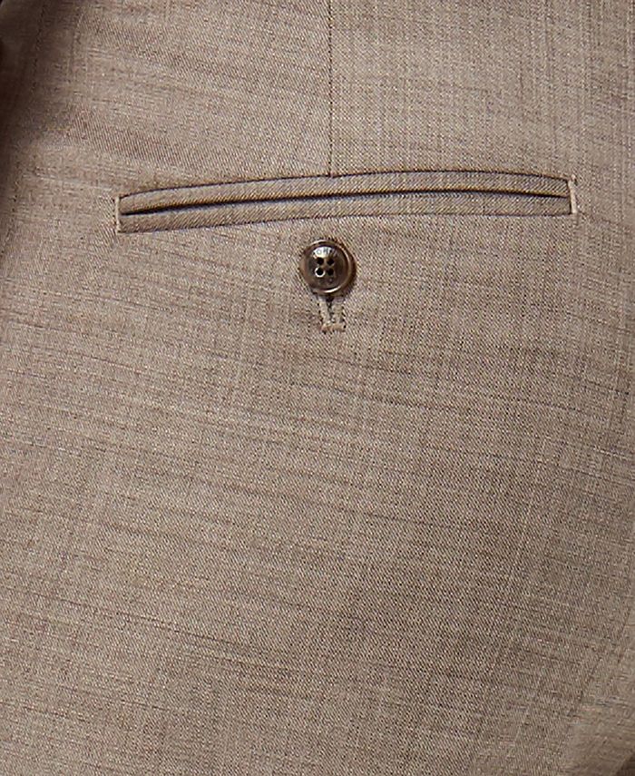 Mens Sharkskin Pants Light Brown