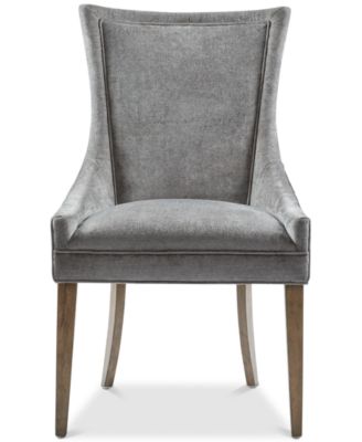 Ultra Traditional Fabric Upholstered Swoop Back Dining Side Chair, Set of 2