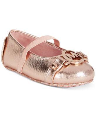 baby girl rose gold shoes