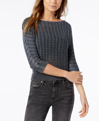 Free People - Boomerang Cotton Boat-Neck Sweater